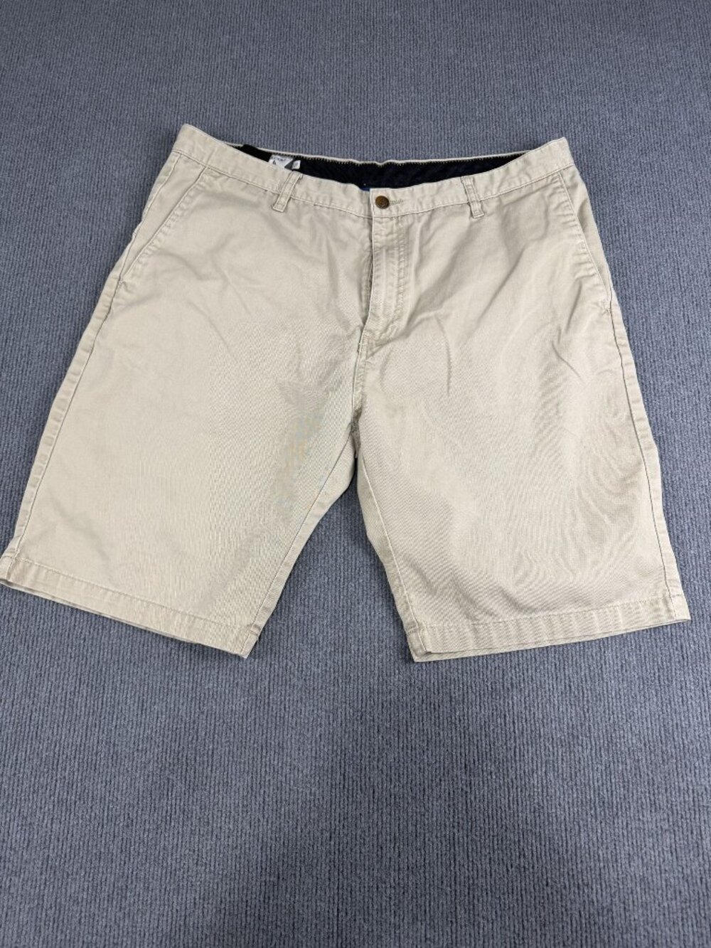 Volcom Mens Beige Flat Front Shorts 32